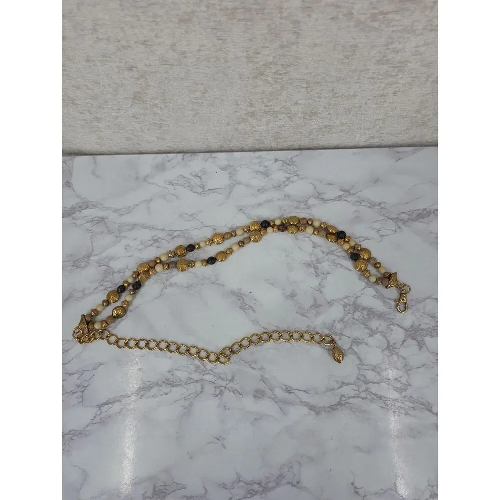 Vintage Gold Beaded Chain Waist Chain Belt